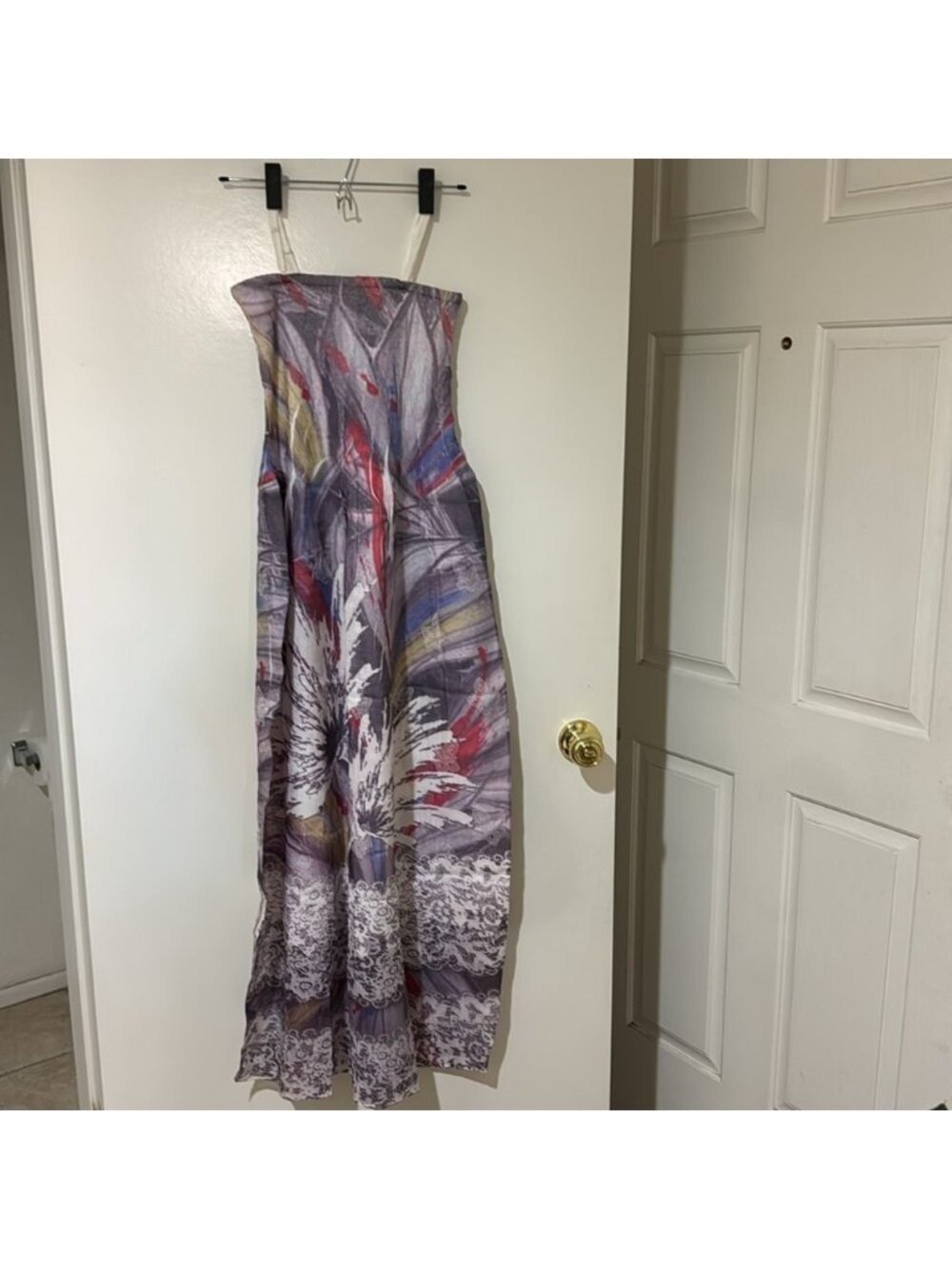 Anthropologie Lapis smocked Maxi dress one size Bohemian - Picture 2 of 2